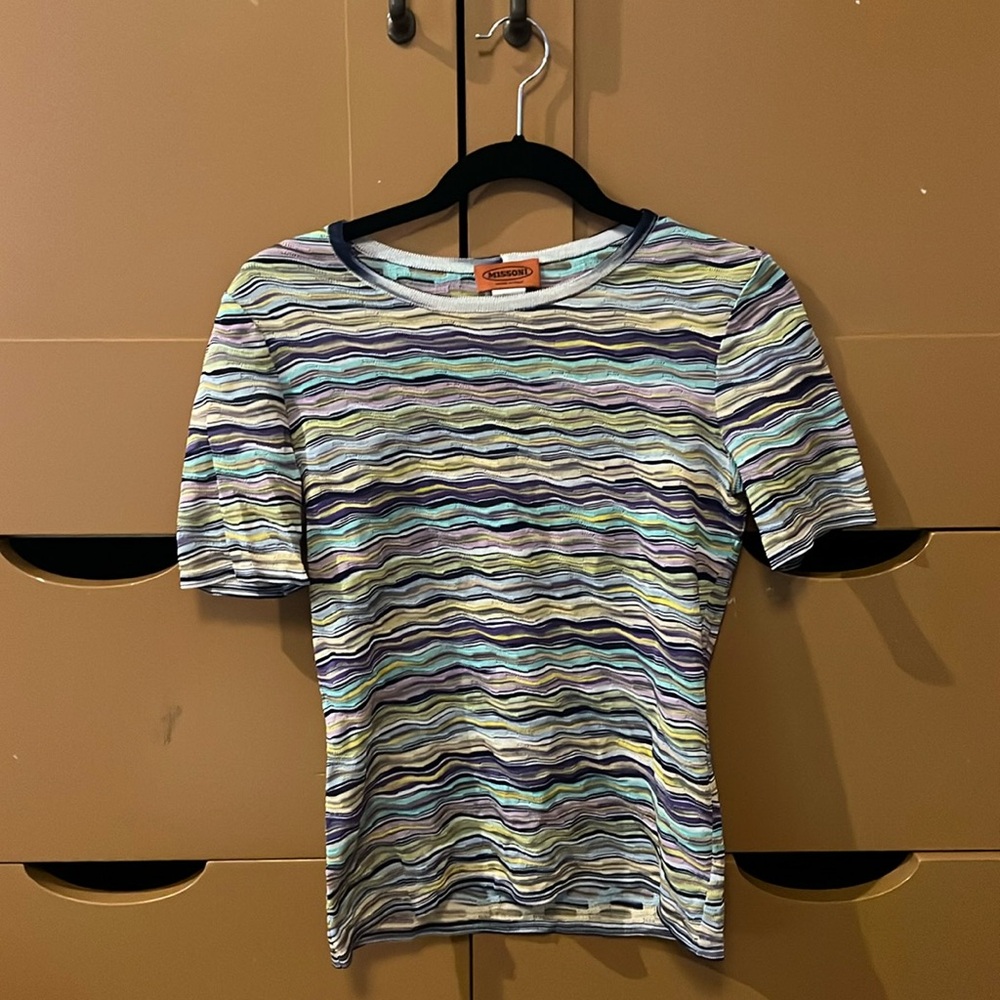 Vintage Missoni Silk/Rayon Designer Shirt